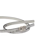 VLogo Signature Belt With Crystals 10mm