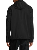 Cotton-Blend Hooded Overshirt