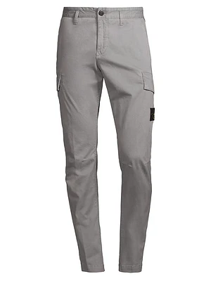 Cotton Skinny Cargo Trousers