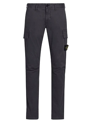 Cotton Skinny Cargo Trousers