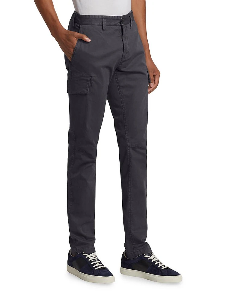 Cotton Skinny Cargo Trousers