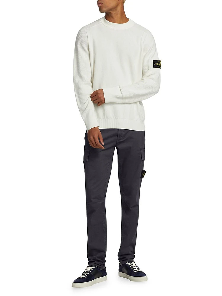 Cotton Skinny Cargo Trousers