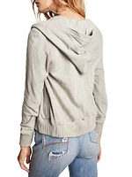 Luxe Shrunken Suede Hoodie