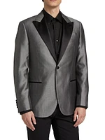 Wool-Blend One-Button Dinner Jacket