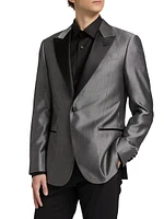 Wool-Blend One-Button Dinner Jacket