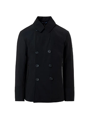 Tech Double-Breasted Peacoat