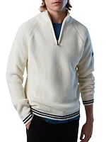 Wool-Blend Half-Zip Sweater