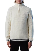 Wool-Blend Half-Zip Sweater