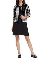 Stripe Wool-Cashmere Cardigan