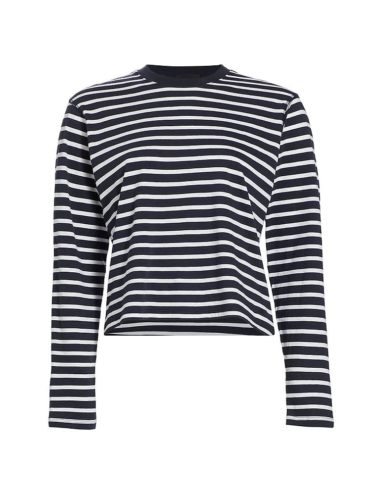 Stripe Jersey Cotton T-Shirt