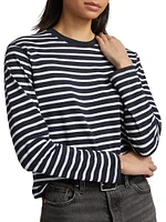 Stripe Jersey Cotton T-Shirt