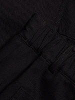 Washed Cotton Twill Cargo Pants