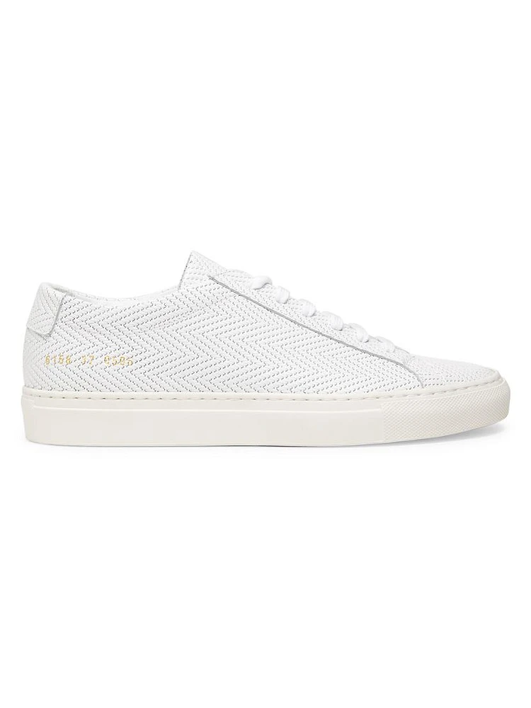 Achilles Basket-Weave Low-Top Sneakers