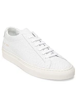 Achilles Basket-Weave Low-Top Sneakers