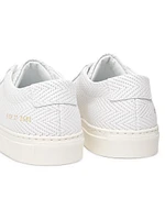 Achilles Basket-Weave Low-Top Sneakers