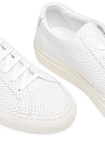 Achilles Basket-Weave Low-Top Sneakers