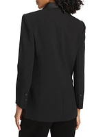 Jayda Double-Breasted Ponte Blazer