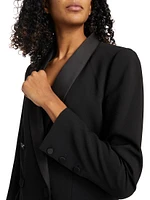 Jayda Double-Breasted Ponte Blazer