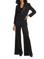 Jayda Double-Breasted Ponte Blazer