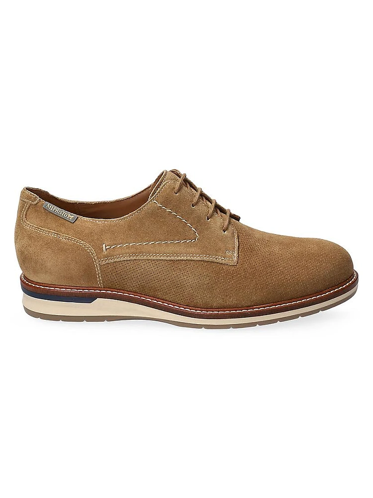 Falco Perforated Suede Oxfords