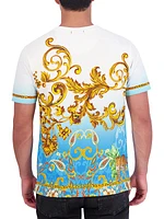 Golden Scrolls Cotton T-Shirt