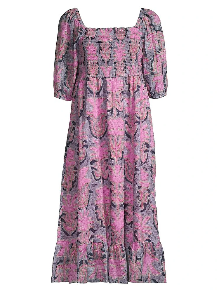 Petal Patch Peasant Dress