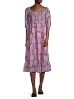 Petal Patch Peasant Dress