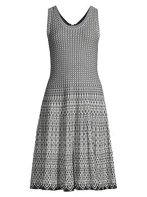 Heritage Twirl Jacquard Mini-Dress