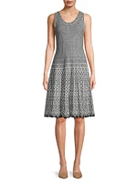 Heritage Twirl Jacquard Mini-Dress