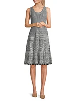 Heritage Twirl Jacquard Mini-Dress