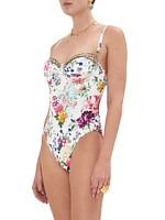 Floral Underwire One-Piece Swimsuit