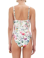 Floral Underwire One-Piece Swimsuit