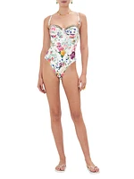 Floral Underwire One-Piece Swimsuit