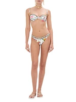 Beaded Floral Bikini Bottom