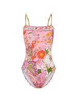 Floral One-Piece Swimsuit