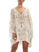 Printed Silk Caftan