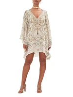 Printed Silk Caftan