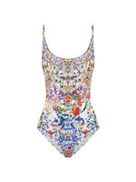 Scoopneck One-Piece Swimsuit