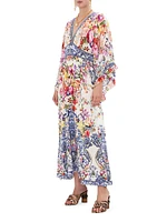 Floral Silk Cover-Up