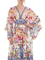 Floral Silk Cover-Up