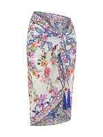 Floral Tassel Sarong Cover-Up