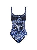 Floral Underwire One-Piece Swimsuit