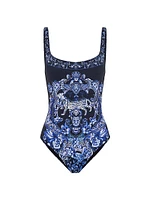 Floral Underwire One-Piece Swimsuit