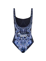 Floral Underwire One-Piece Swimsuit