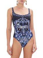 Floral Underwire One-Piece Swimsuit