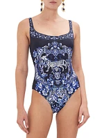 Floral Underwire One-Piece Swimsuit