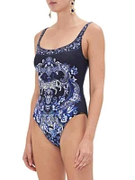 Floral Underwire One-Piece Swimsuit