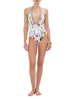 Floral Ring One-Piece Swimsuit