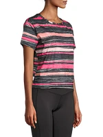 Flow Fit Striped Stretch Tee