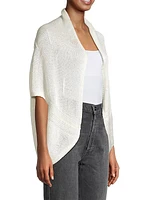 Cotton-Blend Cocoon Cardigan